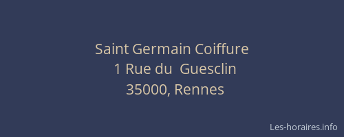 Saint Germain Coiffure