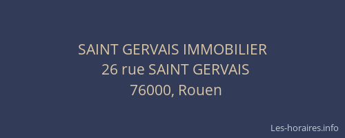 SAINT GERVAIS IMMOBILIER