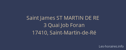 Saint James ST MARTIN DE RE
