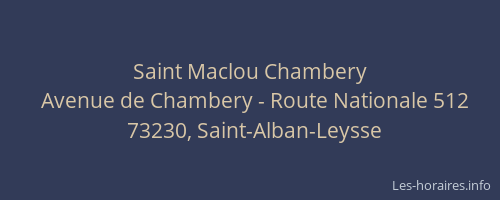 Saint Maclou Chambery