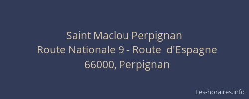 Saint Maclou Perpignan