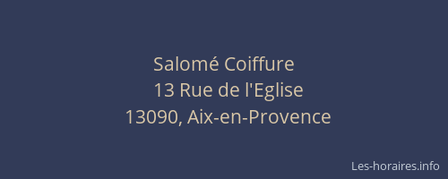 Salomé Coiffure