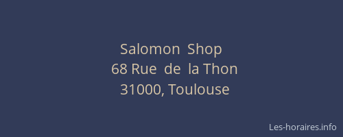 Salomon  Shop