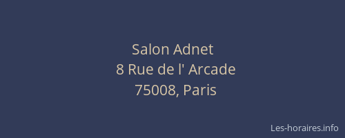 Salon Adnet