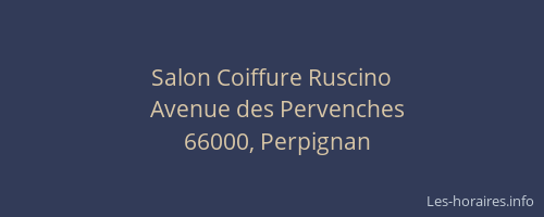 Salon Coiffure Ruscino