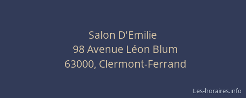 Salon D'Emilie