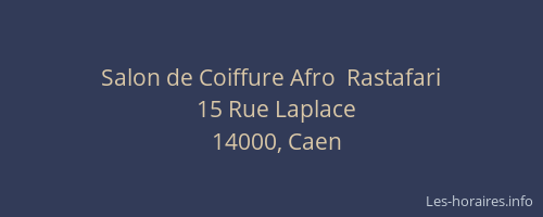Salon de Coiffure Afro  Rastafari
