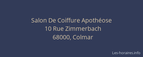 Salon De Coiffure Apothéose