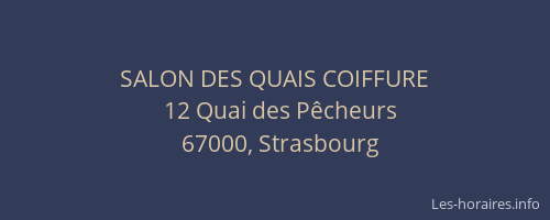 SALON DES QUAIS COIFFURE