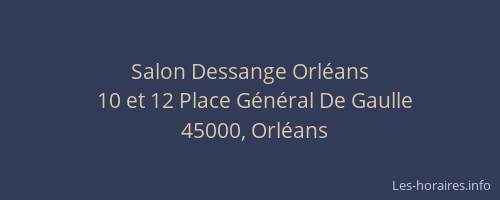 Salon Dessange Orléans