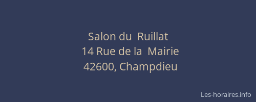 Salon du  Ruillat