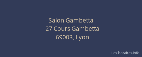 Salon Gambetta