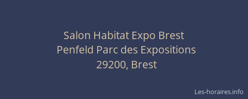 Salon Habitat Expo Brest