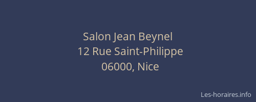 Salon Jean Beynel