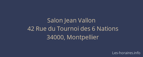 Salon Jean Vallon