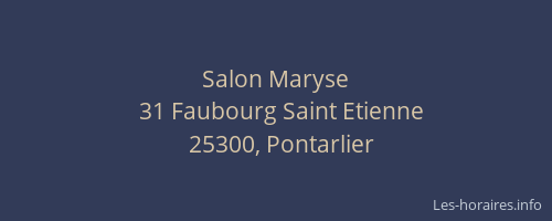 Salon Maryse