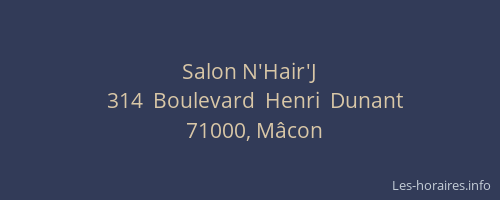 Salon N'Hair'J