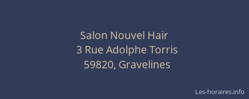 Salon Nouvel Hair