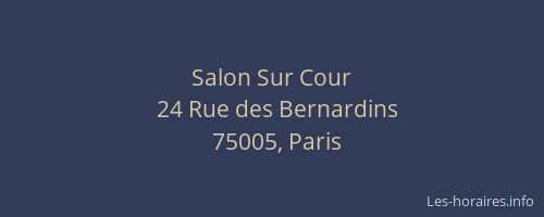 Salon Sur Cour