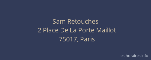 Sam Retouches