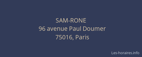 SAM-RONE