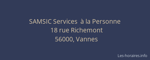 SAMSIC Services  à la Personne