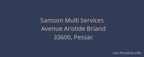 Samson Multi Services