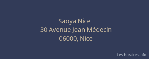 Saoya Nice