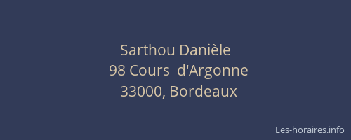 Sarthou Danièle