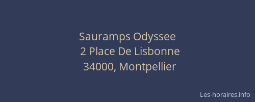 Sauramps Odyssee