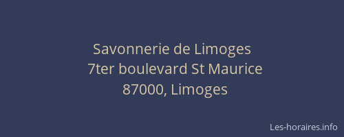 Savonnerie de Limoges