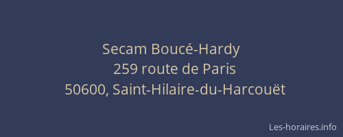 Secam Boucé-Hardy