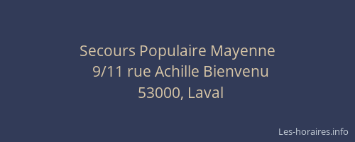 Secours Populaire Mayenne