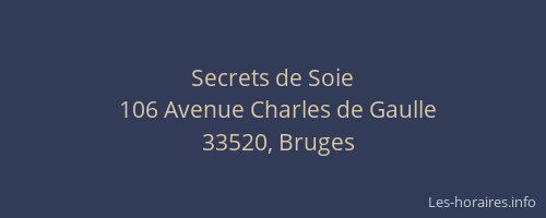 Secrets de Soie