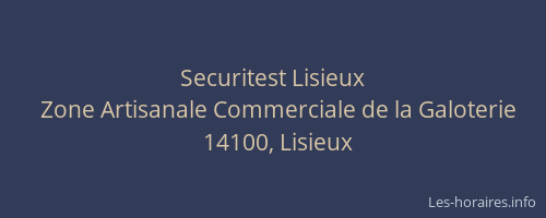 Securitest Lisieux