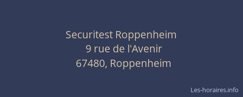 Securitest Roppenheim