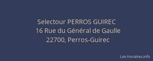 Selectour PERROS GUIREC
