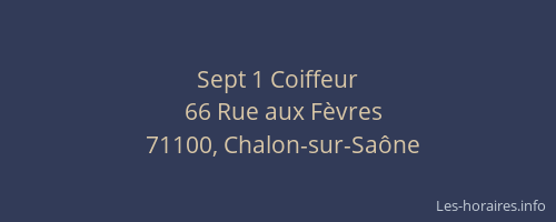 Sept 1 Coiffeur