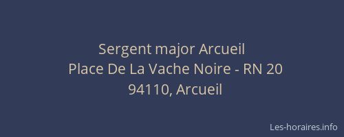 Sergent major Arcueil