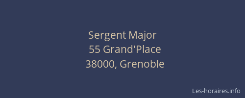 Sergent Major