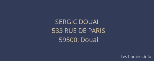 SERGIC DOUAI