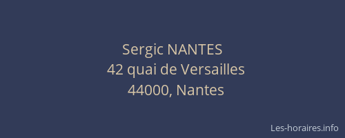 Sergic NANTES