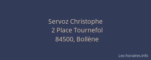 Servoz Christophe