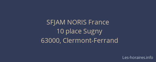 SFJAM NORIS France