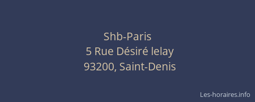 Shb-Paris