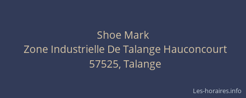 Shoe Mark