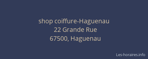 shop coiffure-Haguenau