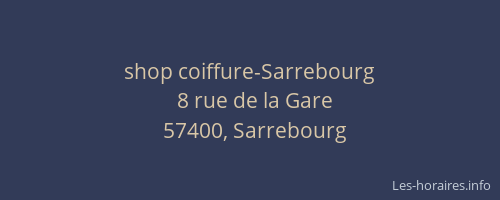 shop coiffure-Sarrebourg