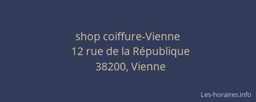 shop coiffure-Vienne