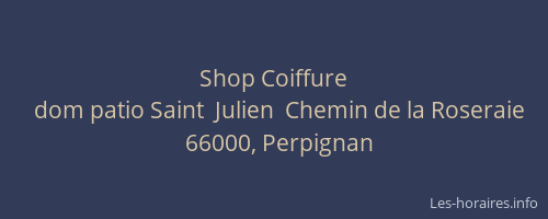 Shop Coiffure